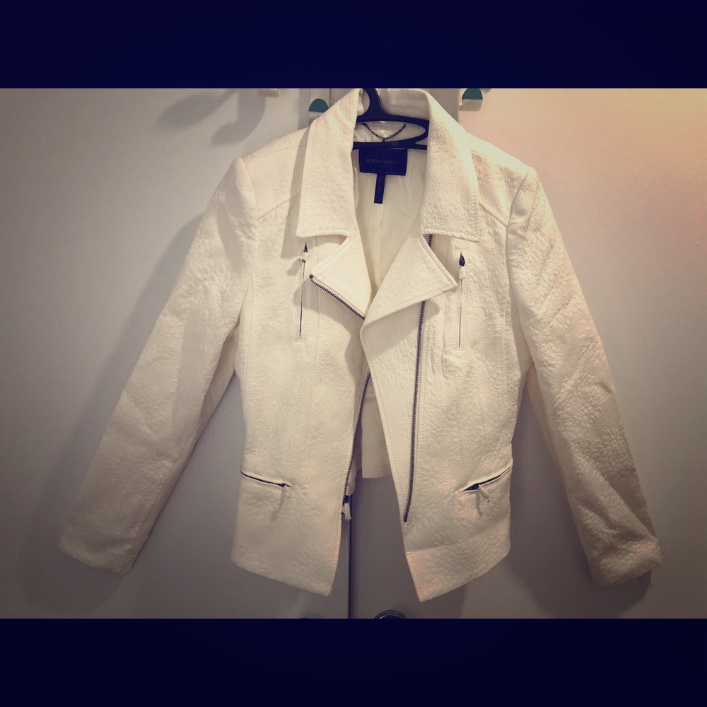 Patterned white BCBG Mazazria jacket